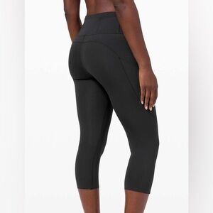 Lululemon Fast and Free Crop LeggingsNon-Reflective Black Size 4💎EUC Retail $118